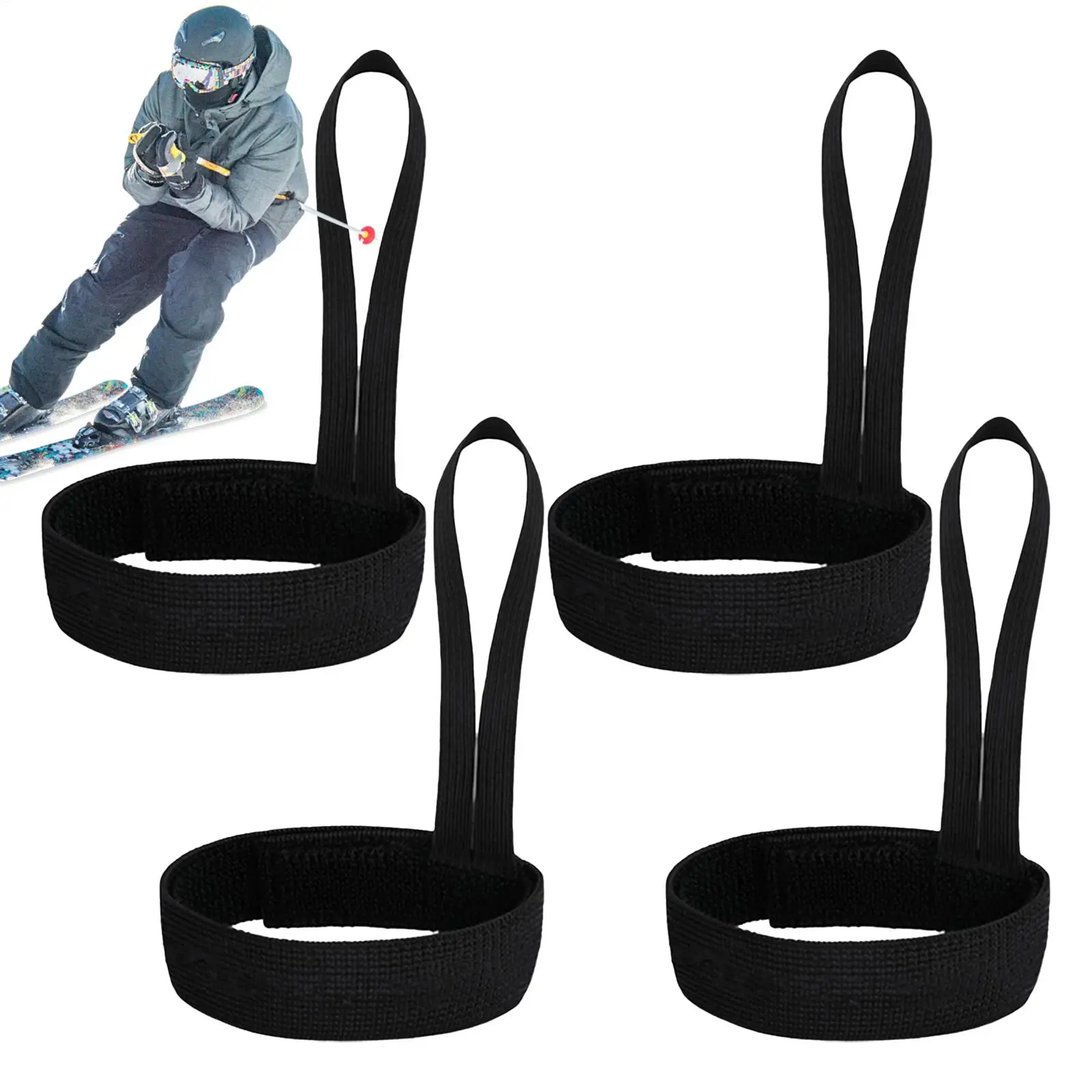 

Elastic Wrist Straps for Ski and Snowboard Gloves Adjustable Ski Glove Lead for Men and Women Sport Skiing Glove Safet-y Strap