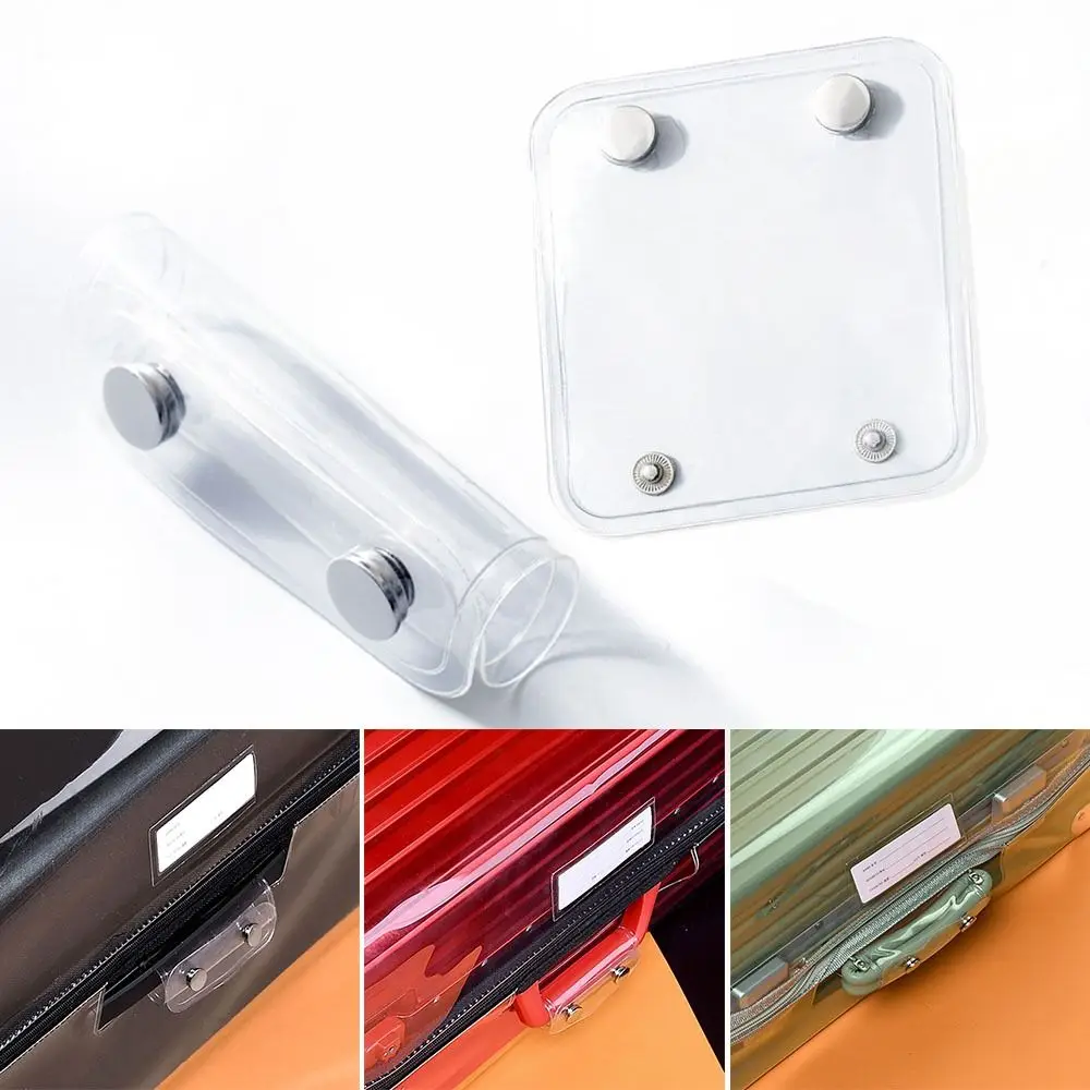 PVC Luggage Handle Cover Multifunctional Wear Resistant Trolley Box Handle Covers Transparent Waterproof Baggage Protector