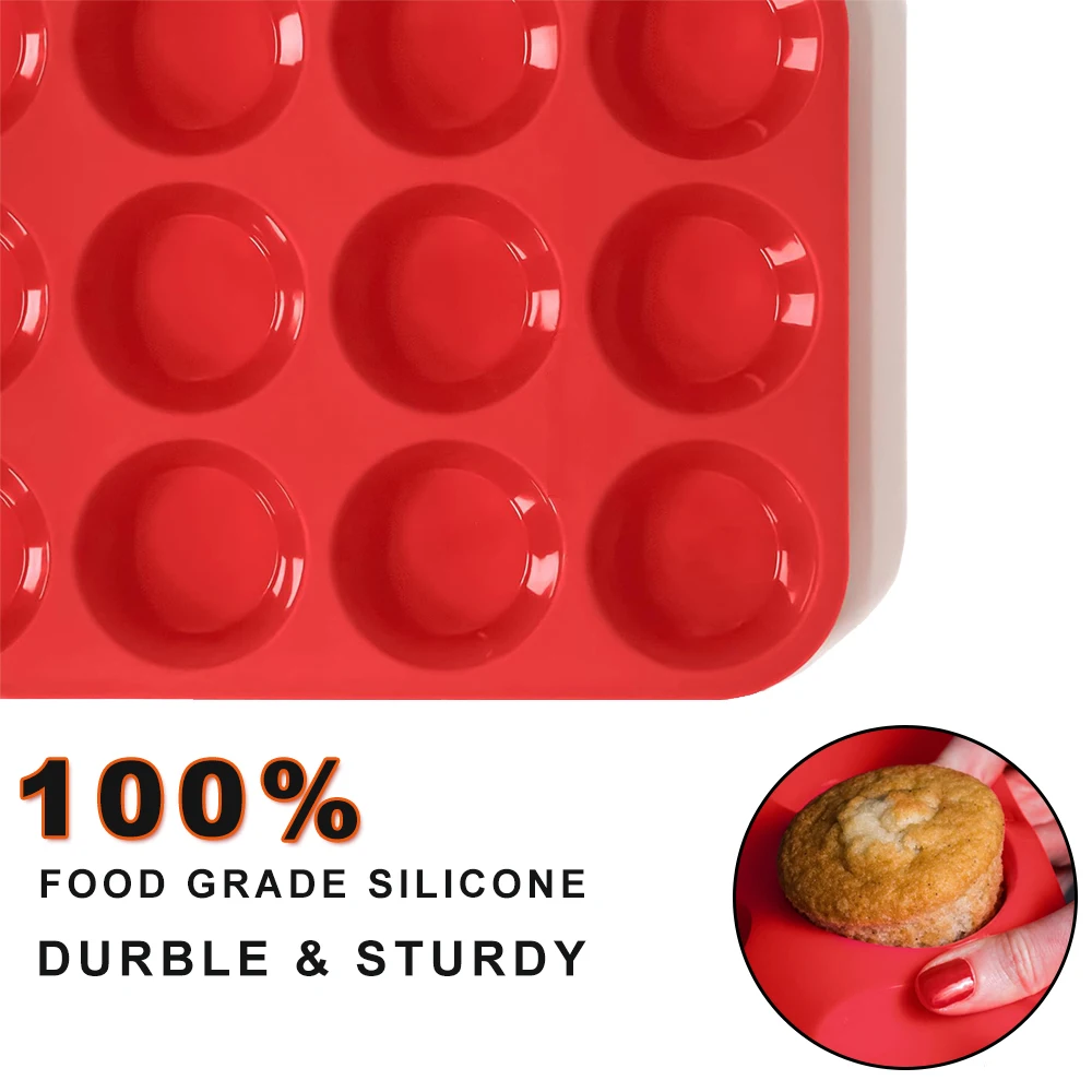 Силиконовые формы, инструменты для выпечки, даже круглые чашки для кексов, кухонная форма для выпечки, форма для торта