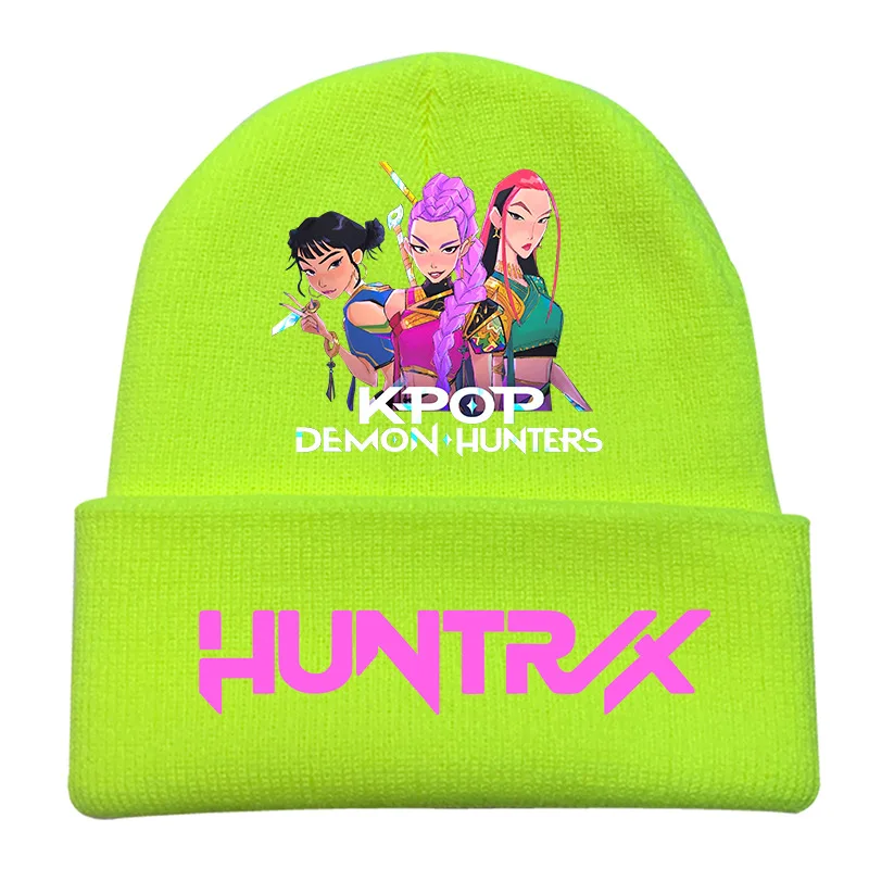 Gorros de punto k-pops para hombre y mujer, gorros Kawaii de demonios, gorro cálido para exteriores, gorro de Cosplay de Anime Mira Rumi Zoey Hunters, regalo de Navidad, 6 uds.