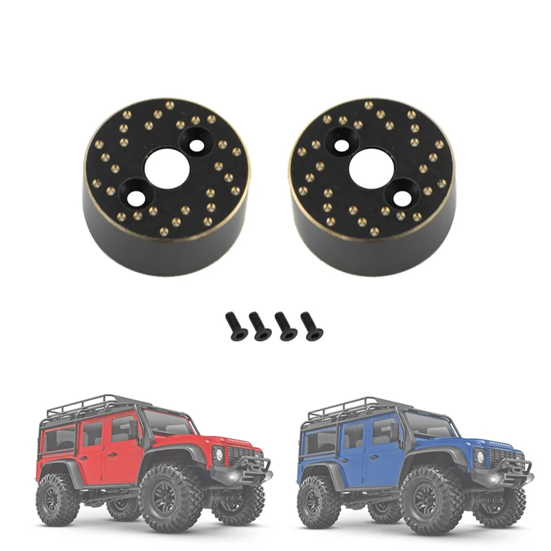 -AT52 2Pcs Brass Heavy Weight Rear Axle Counterweight For Traxxas TRX4M 1/18 RC Crawler Car Upgrade Replacement Accessories