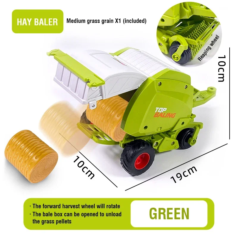 Fernbedienung Traktor RC Bauernhof Lkw Auto Anhänger 2,4G Landwirtschaft Simulator Lkw Miniatur Bauernhof Fahrzeug Spielzeug Modell Kinder Junge