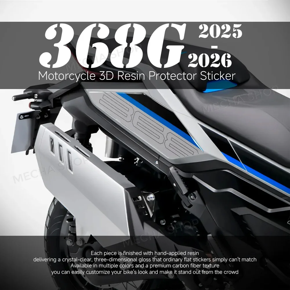 

For Zontes 368g 368 G 2025 2026 3D Resin Side Fairing Sticker Protection Waterproof Sticker Graphics Kit