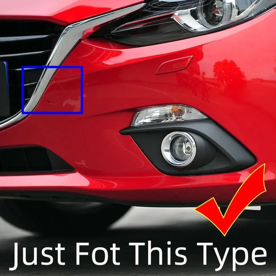 Front Bumper Towing Hook Eye Cover Lid For Mazda 3 Axela BM 2013 2014 2015 2016 Auto Tow Hauling Garnish Cap Case Car Accessorie