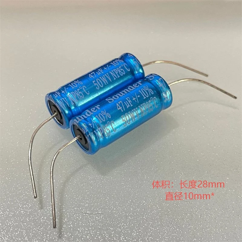 5-50PCS Brand new original NP 85°C 47UF 50V bass divider electrodeless electrolytic capacitor 28*10MM