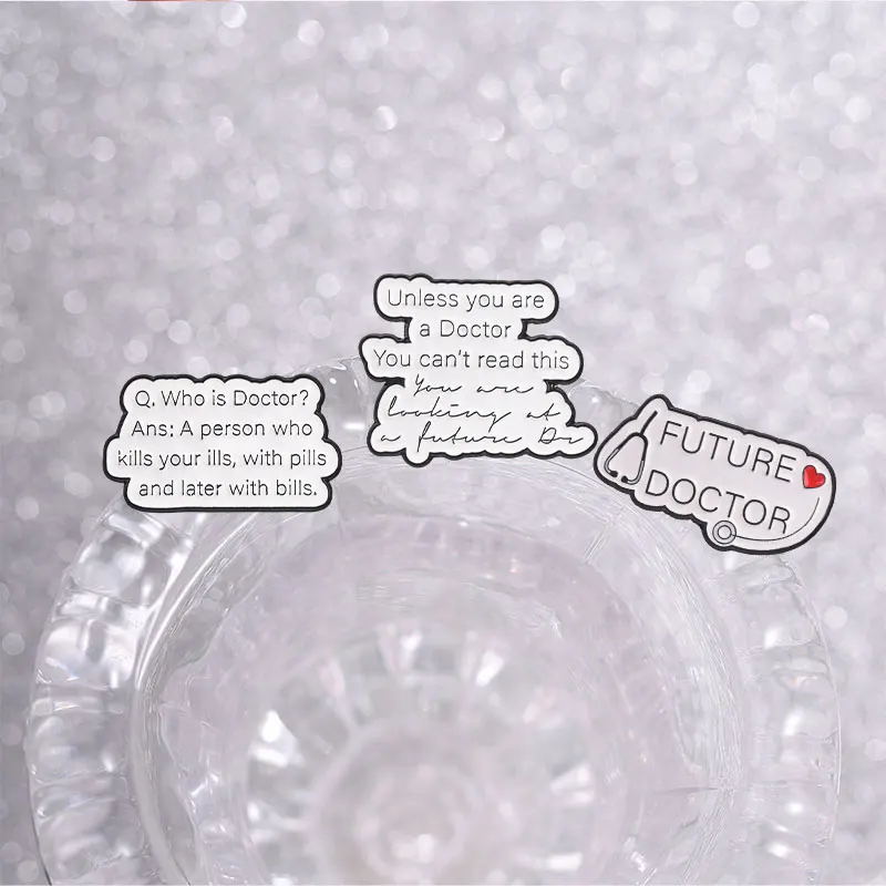 Medizinische Humor-Pins für die zukünftige Arztpraxis – Emaille-Pin-Set als Geschenk für Pflegeschüler, Brosche, Anstecknadel für medizinisches Personal – Detail 5