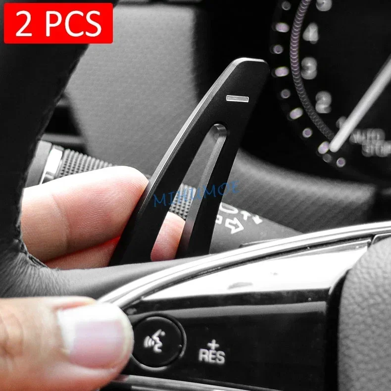 

For Cadillac XTS 2013-2019 Aluminium Interior Steering Wheel Paddle Shifter Extension Gear Shift Extend Accessories Black