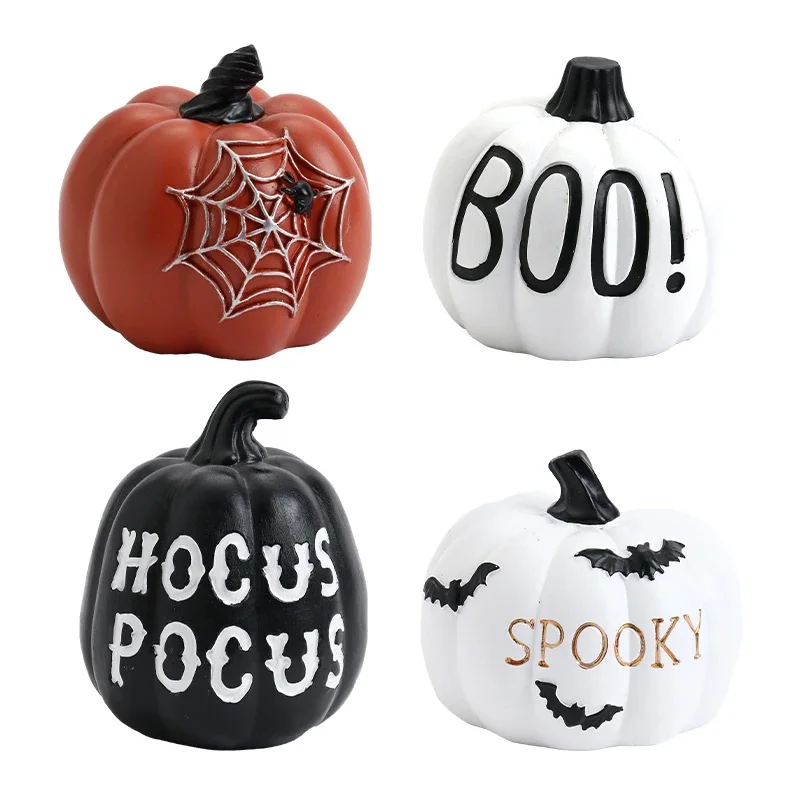 

Halloween Decor home outdoor Ornaments Resin Thanksgiving Pumpkin Set Fall Pumpkin Fall Thanksgiving Harvest Home Decorations