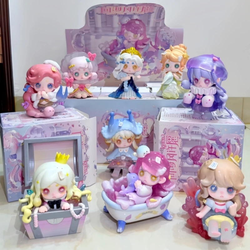 Echte Keeno V3 Wish On The Sea Breeze Serie Blind Box Mystery Box Kawaii Anime Figur Schreibtisch Dekorationen Spielzeug Freund Urlaub Gif