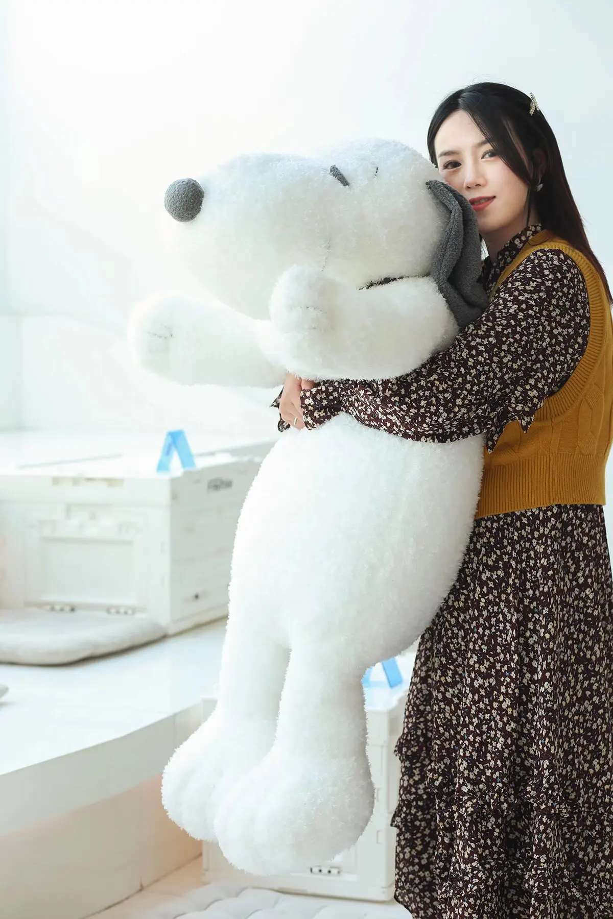 

Snoopy Plush Toy Big Size Snoopy Stuffed Doll Children's Toy Snoopy Plushies Pillow Korean Lazy Style Home Decoration Girl Gift