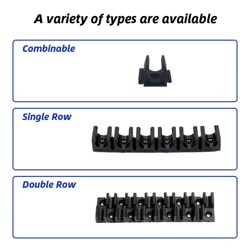 Air hose clamp U-type clip fixing clip clamp nylon multi pipe clamp pipe socket pipe 4mm 6mm 8mm 10mm 12mm
