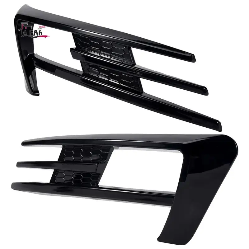 

AEA6-For Golf 7 MK7 2014 2015 2016 2017 Front Bumper Fog Light Grilles Fog Lamp Eyebrow Cover Trim