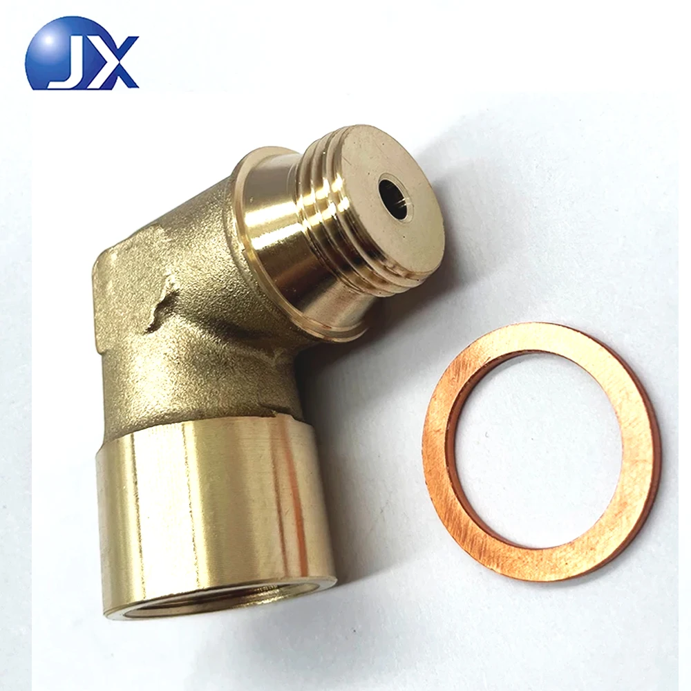 

90 Degree Oxygen Sensor Adapter M18x1 5 Thread Brass Elbow Car Accessory Extendable