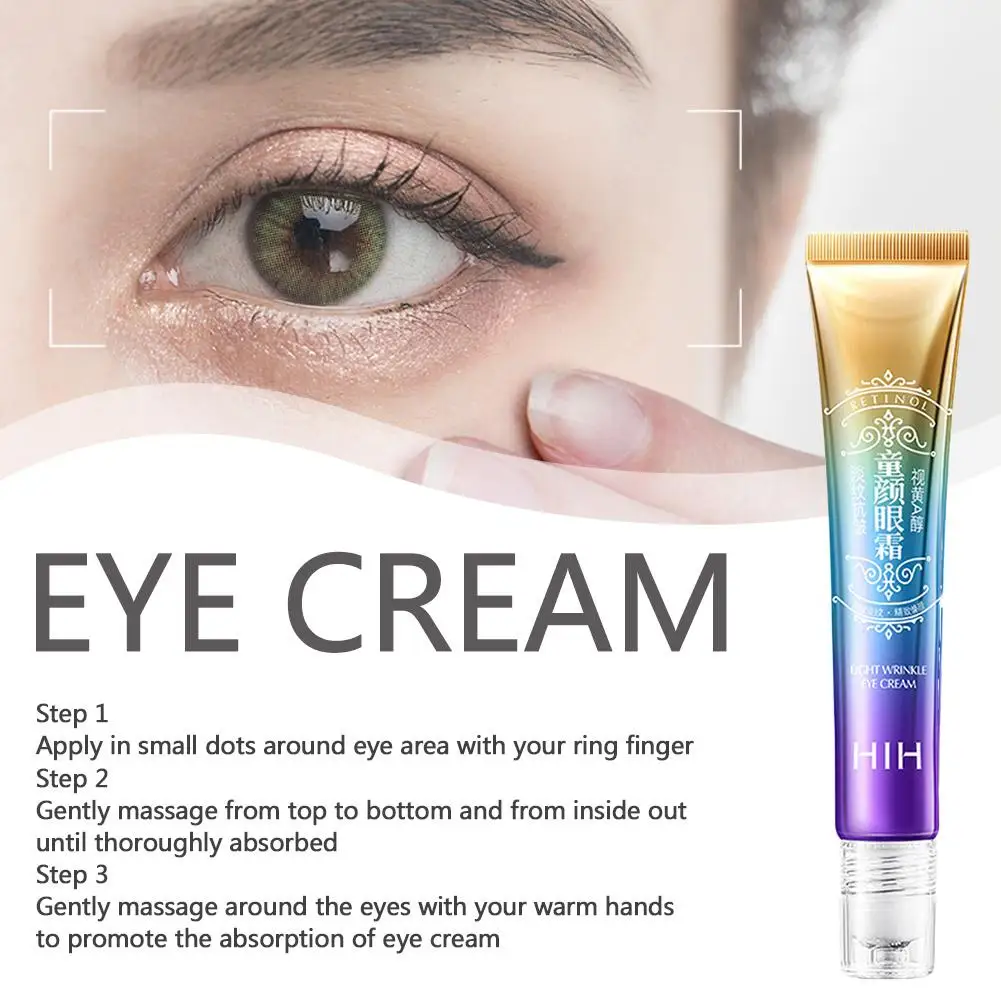 Retinol Anti-Wrinkle Eye Cream For Women Fades Fine Lines Anti Dark Circles Eye Serum Remove Eye Bags Puffiness Eye Care Z2I2