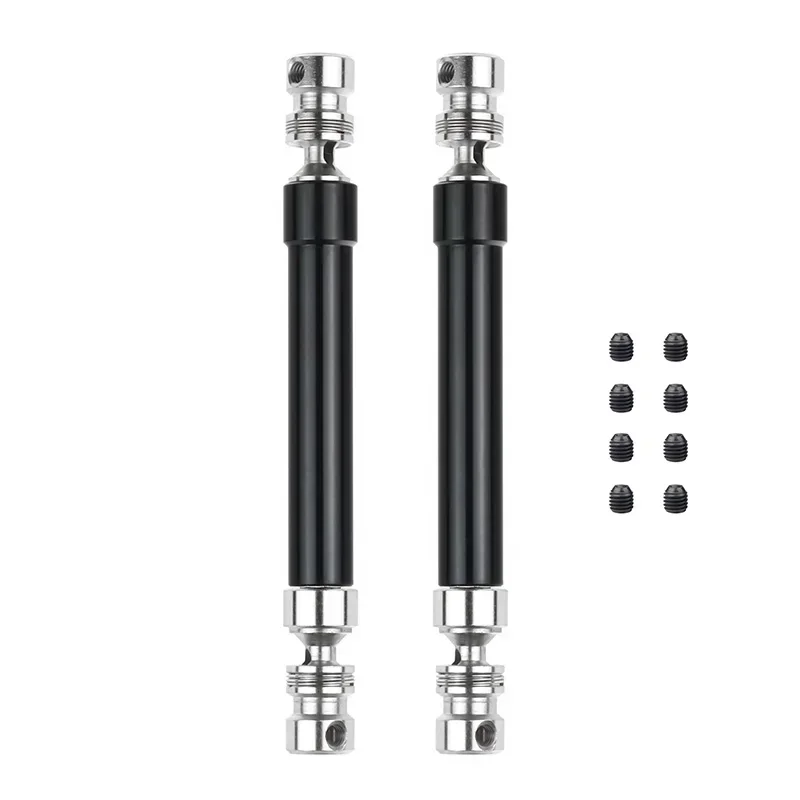 2pcs 88-113mm 112-152mm Metal HD Steel Universal Drive Shaft CVD for 1/10 RC Crawler SCX10 90046 WRAITH 90018 Trxsx TRX4 D90