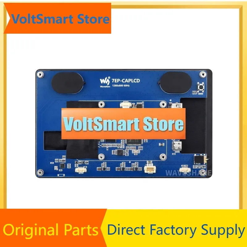 VoltS7inch Wide Color Gamut Capacitive Touch Display, 1280×800, Optical Bonding Toughened Glass Panel, HDMI Interface, IPS, 10-P