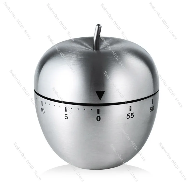 Kitchen Mechanical Timer Egg Shape, 60 Minute Cooking Alarm for Baking, Student Cooking Reminder Tool