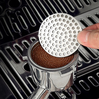 51/53/58mm Reusable Coffee Puck Screen 304 Stainless steel Double Layer Coffee Filter Fine Mesh Professional Espresso Accessory