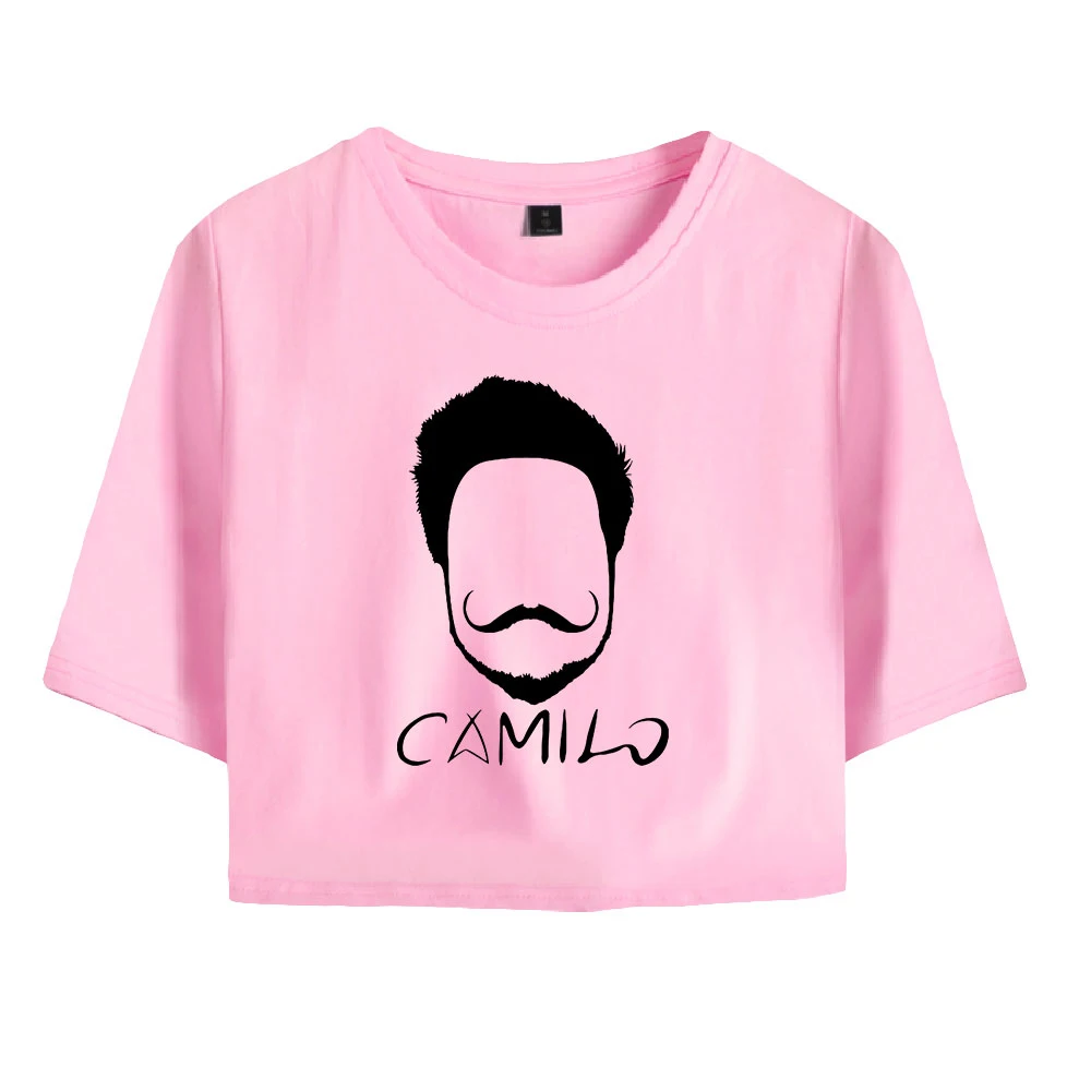 Trend camilo echeverry vysoký tanec léto tričko dopis knihtisk volné ležérní harajuku pouliční oblečení tričko kawaii oblečení děvče