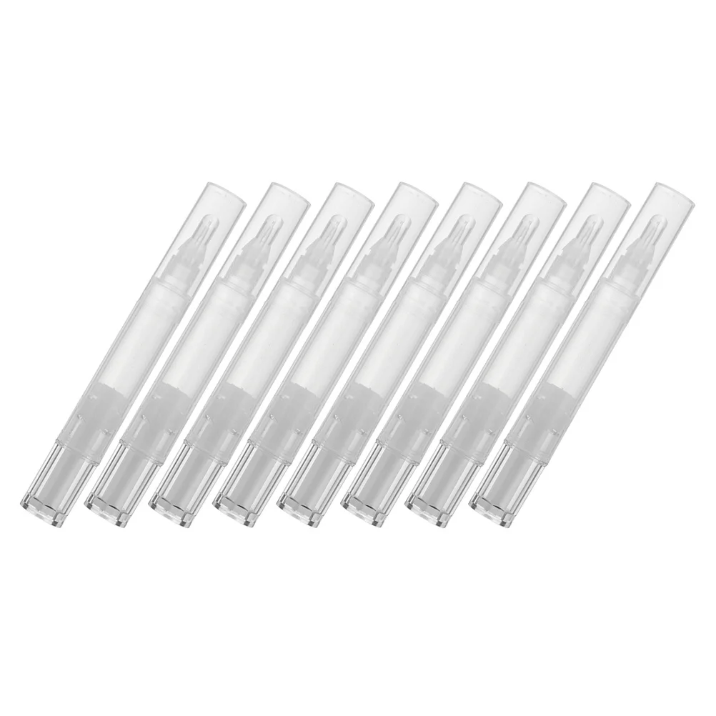 

8pcs Empty Lip Gloss Bottles Refillable Small Plastic Tubes Leak-Proof For Diy Travel Daily Use Lip Glazes Containers