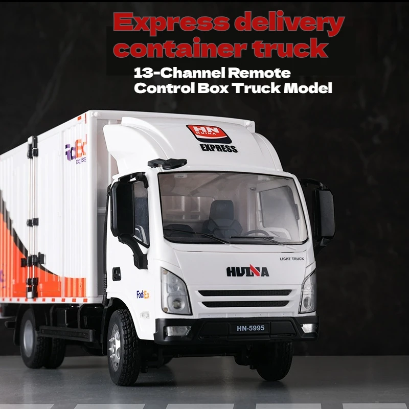 

Huinna 1:18 Scale Remote Control Truck 13-Channel RC Delivery Vehicle Small Floating Cargo Truck Miniature Transport Car Toy
