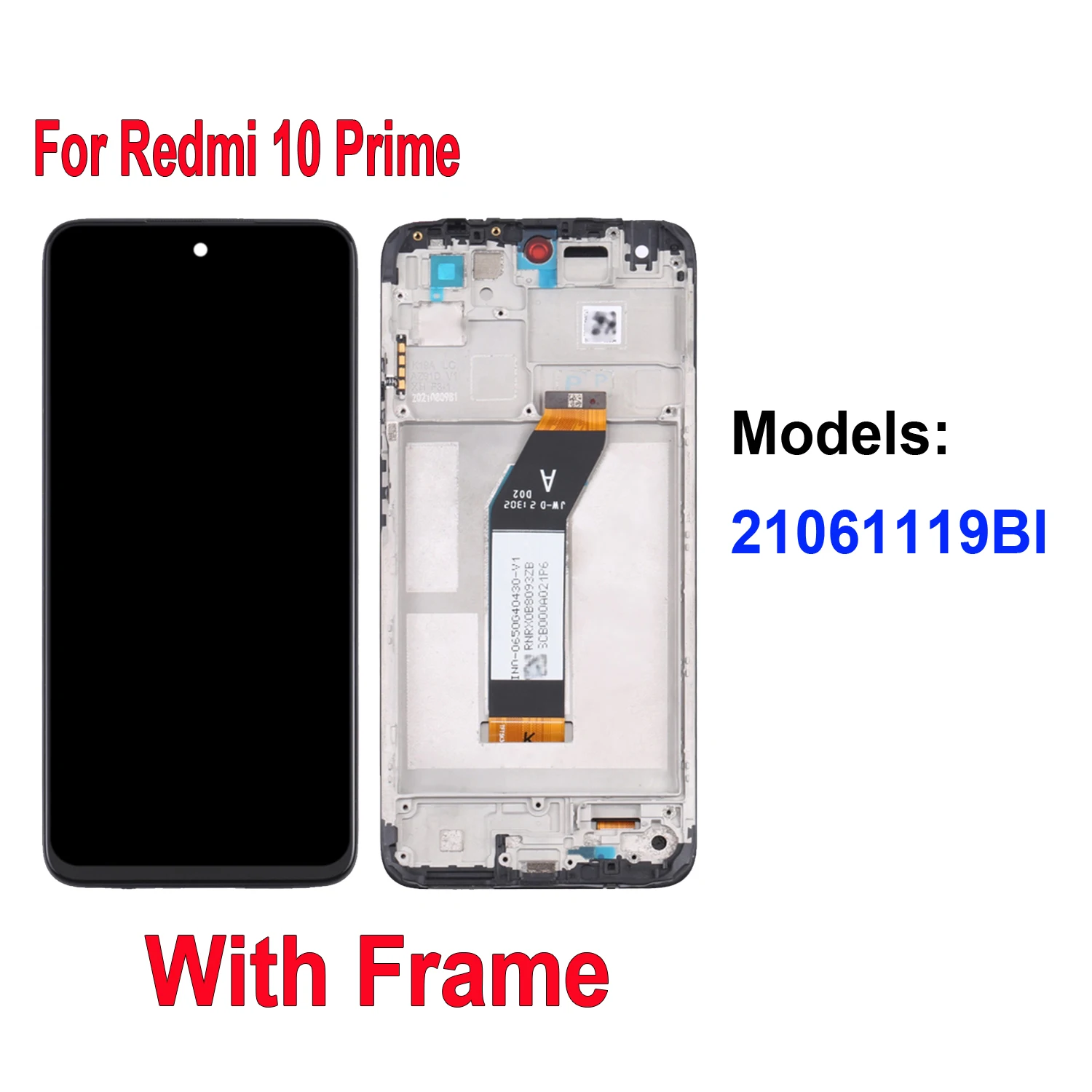 For Xiaomi Redmi 10 Prime 21061119AG 21061119DG 21061119AL 21061119BI Display LCD Touch Screen Digitizer Assembly