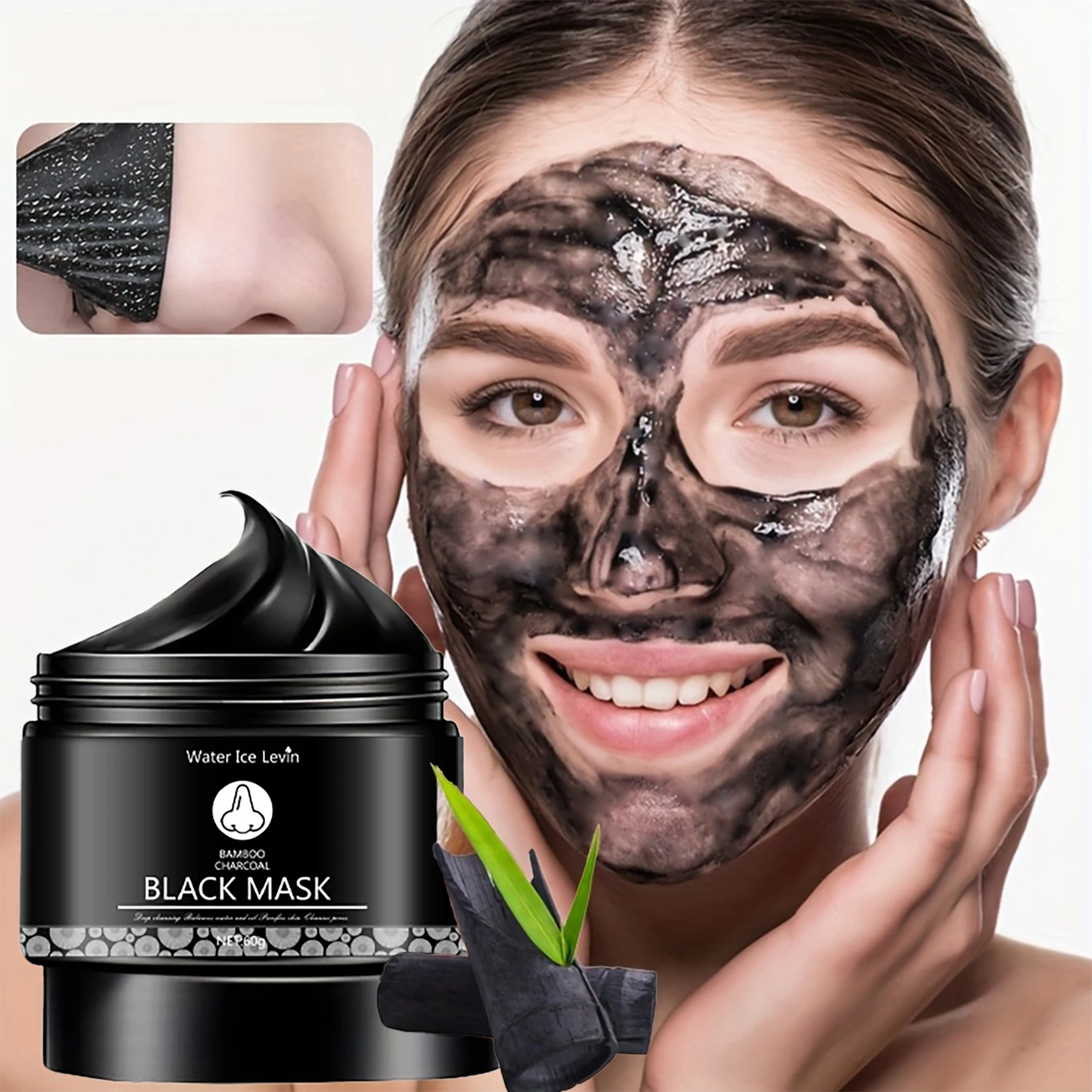 Water Ice Levin Black Mask – Purifying & Moisturizing Treatment with Natural Ingredients for Deep Cleansing & Smooth Skin