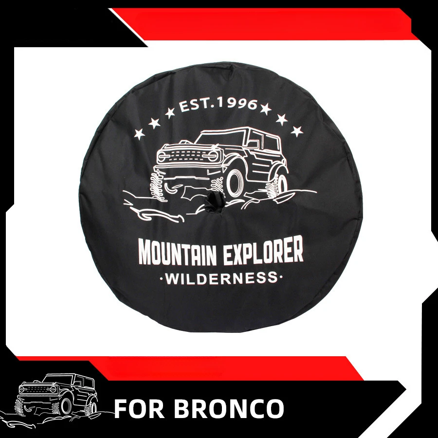 Hub Caps Spare tire cover For Ford Bronco Off Road Edition Comprehensive waterproofing Modified parts and accessories