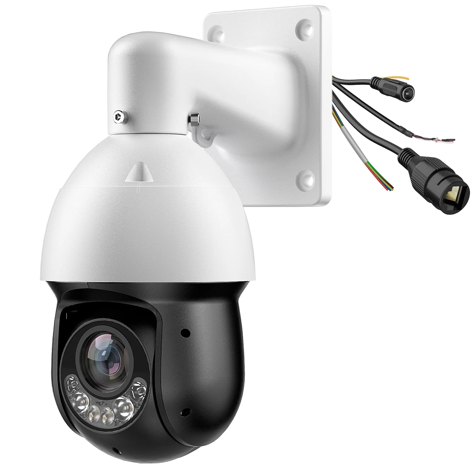 DMSS 8MP 25X PTZ IP Camera 2 way audio Auto tracking Video Mic IP67 Outdoor Speed Dome 100m
