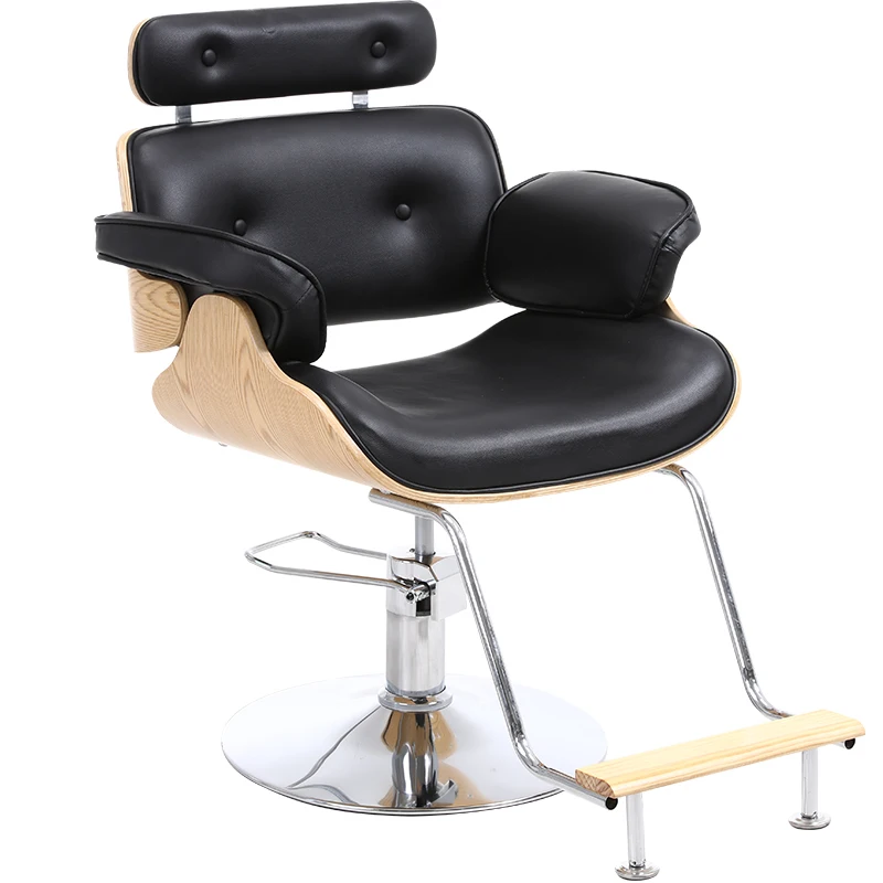 Professional Beauty Salon Chair Swivel Pink Pedicure Styling Barbers Armchairs Aesthetic Mocho Cadeira Barber Equipment MQ50BC