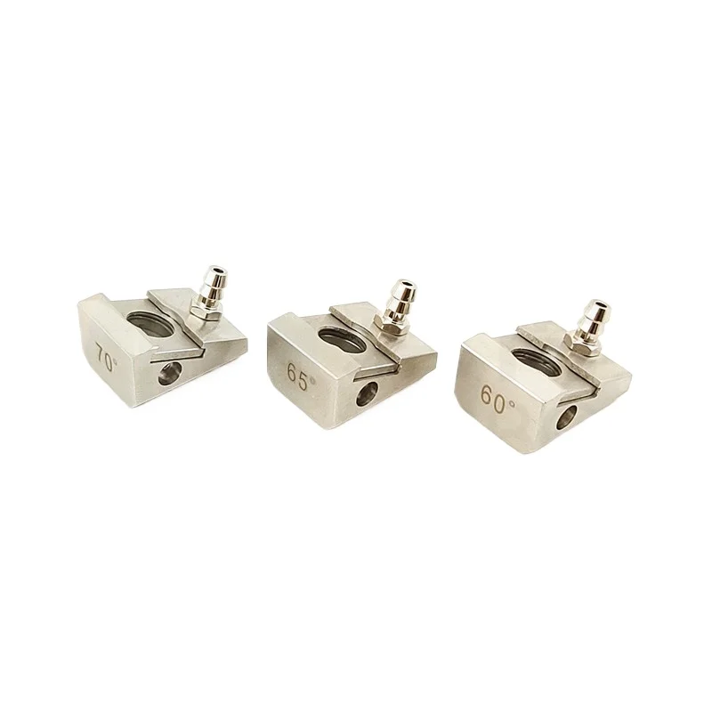 1 Pair 70/65/60 Degree TOFD Alloy Wedge Ultrasonic Flaw Detector Probe Oblique Block for Weld Detection