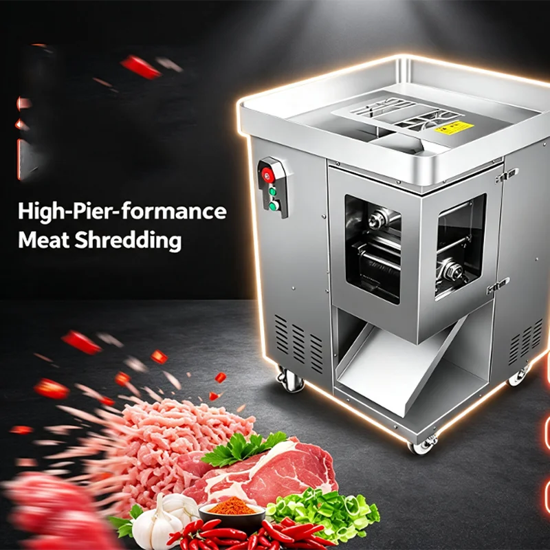 Chicken Chop Breast Shredding Meat Cutting Strip Slicing Dicing Machine Premium Slicer