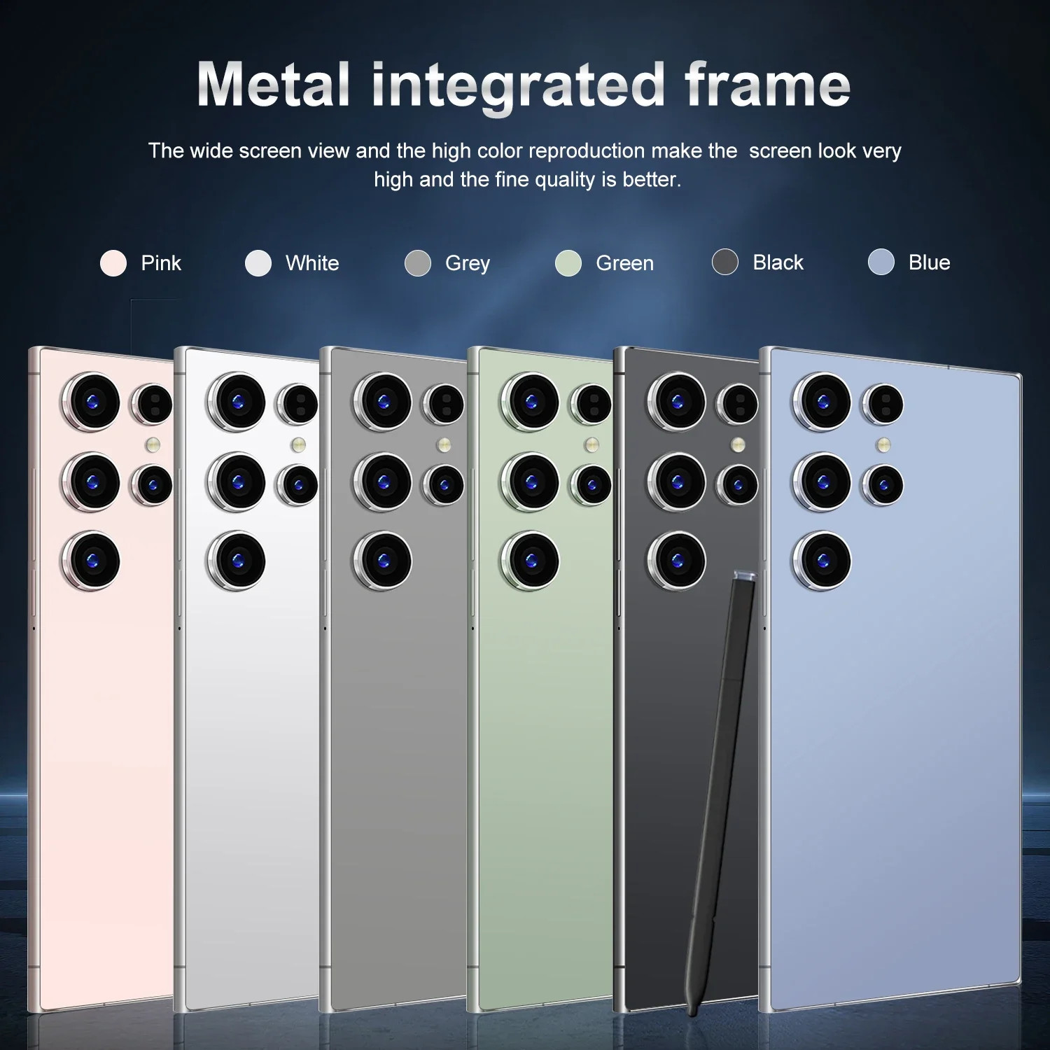 2025 novo smartphone S25ultra Android Moblie telefone desbloqueia 5G NFC original tela grande de 7,3 polegadas com caneta