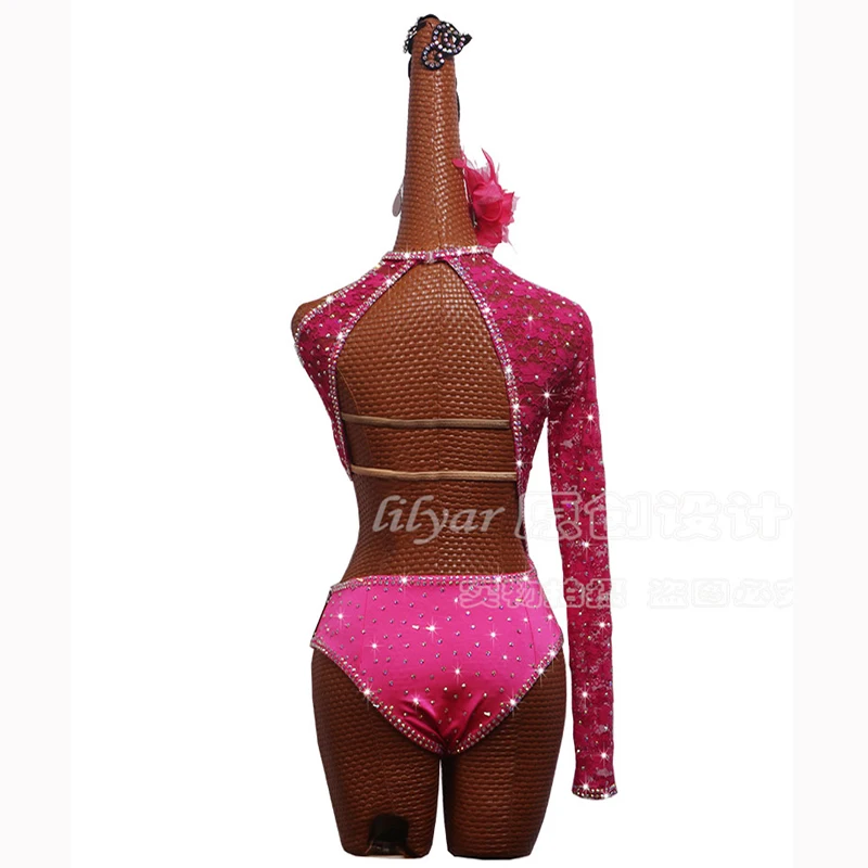 Women Pole Dance Clothing  Steel Pipe Girl Costume Party Performing Dress Clubwear Costumes Sexy Dance