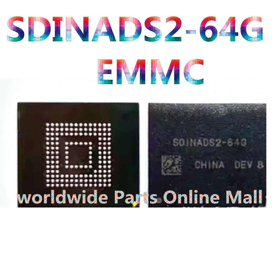 1pcs-5pcs SDINADS2-64G  emmc 64G 153 ball mobile phone font second-hand planting good ball ic