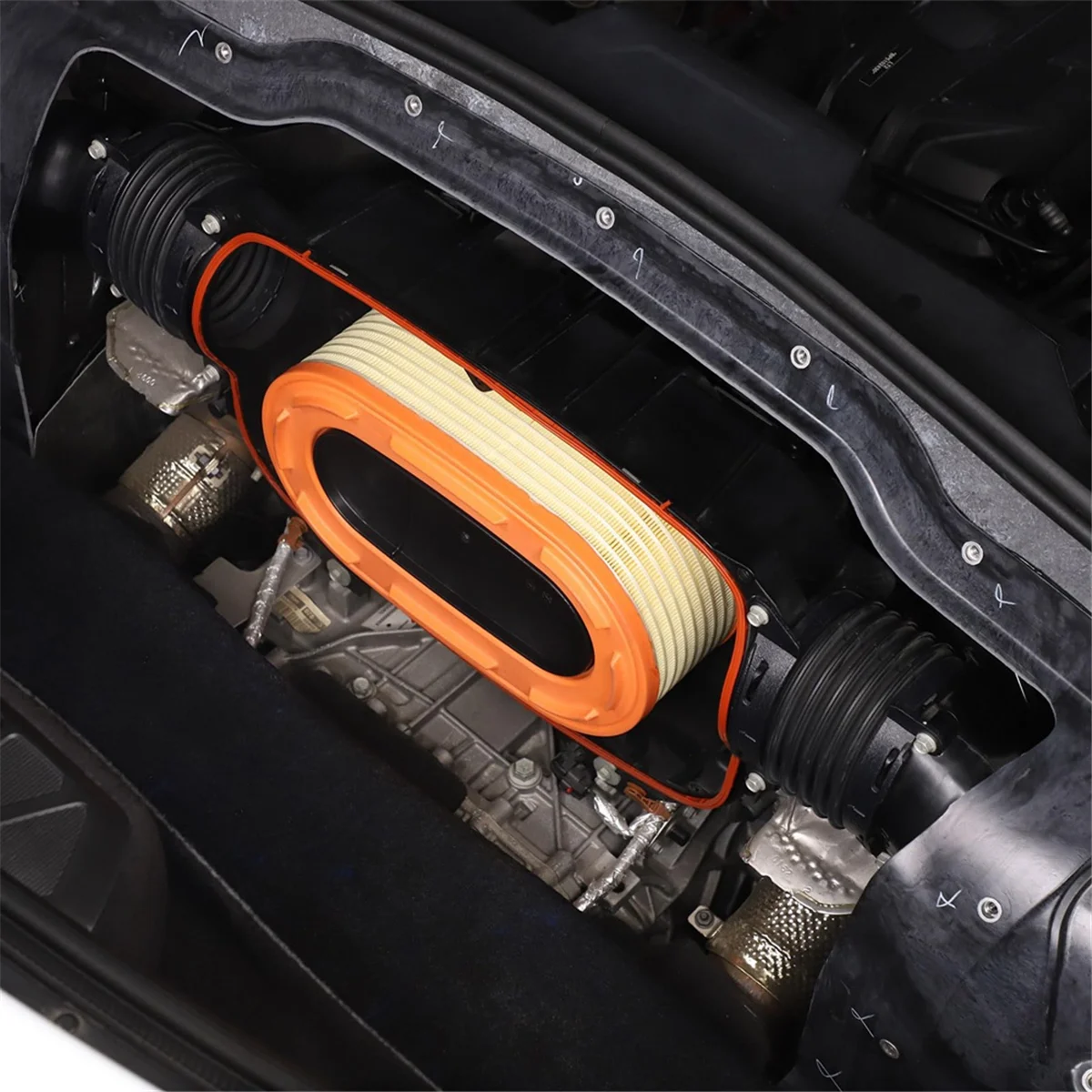 لسيارة شيفروليه كورفيت C8 2020-2024 فلتر هواء محرك السيارة ملحقات استبدال فلتر الهواء عالي التدفق