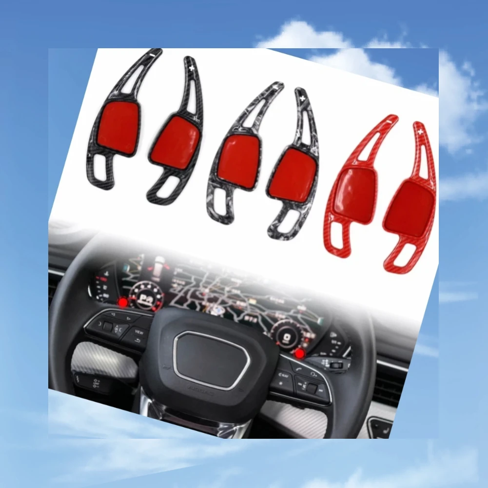 

2Pcs Car Steering Wheel Paddle ABS Shifter Gear Shift Paddles Extension For Audi A1 A3 A5 A8 S4 SQ5 Q2 Q7 TTS A4L A7 R8 Q5L