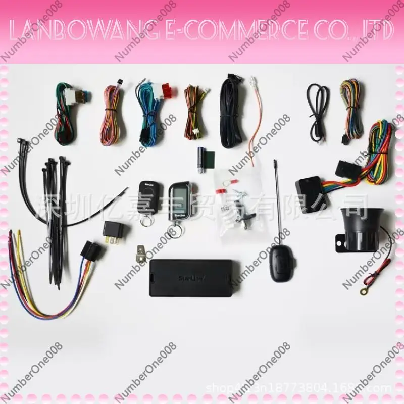 A93 V2 Car Security Alarm System Compatible with GSM CAN LIN LTE Remote Control