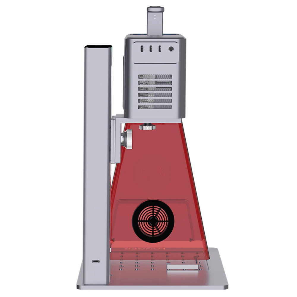 LONGER Nano Duo 20W Dual Laser Engraver with AI Design, 16MP Camera, 0.0019mm Engraving Precision, 10000mm/s Speed, 3D Embossing, Smart Vertical Cutting, Ultra Precision Engraving Machine,160×140mm Working Area