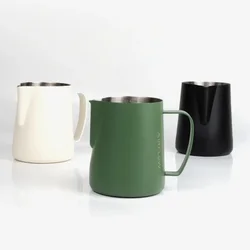 400ml/600ml Latte Coffee Cup Milk Pitcher Stainless Steel Milk Foam Cup Double Scale Pointed Mouth Latte Milk Cup Barista Tools