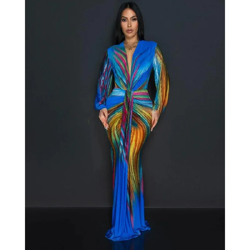 Robe tube colorée pour femmes, vêtements européens et jeunesse, grande taille, printemps et été, aught-Dye Off-Initiated, 2024