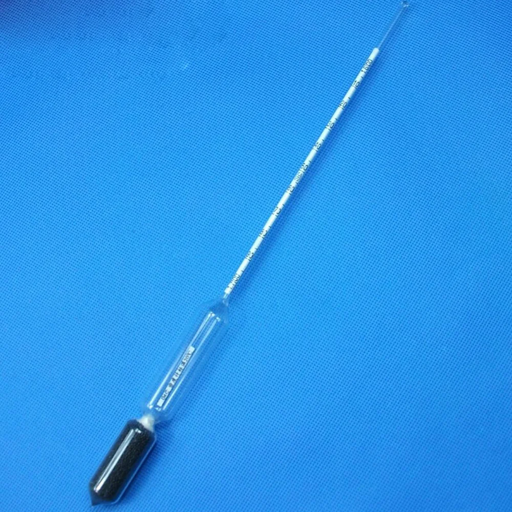 

2PCS/lot 1.6-1.7/m3 glass hydrometers chemical laboratory glass Densitometers liquid hydrometer densimeter Density Meter