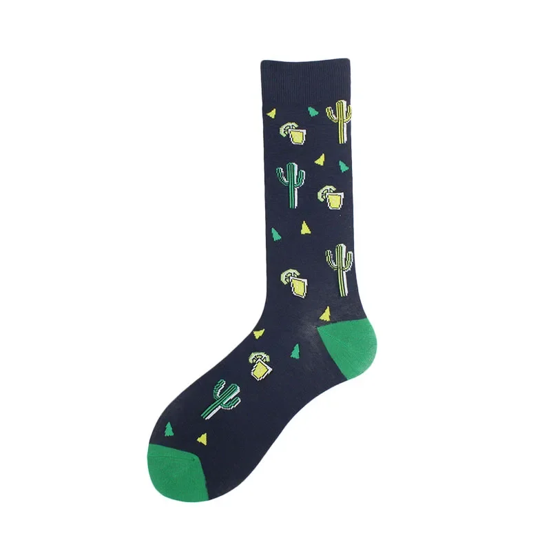 1 paar dierennieuwigheid sokken met buitenaardse dinosaurus mopshond panda flamingo cactus en skateboard print voor mannen vrouwen unisex EU 37-44