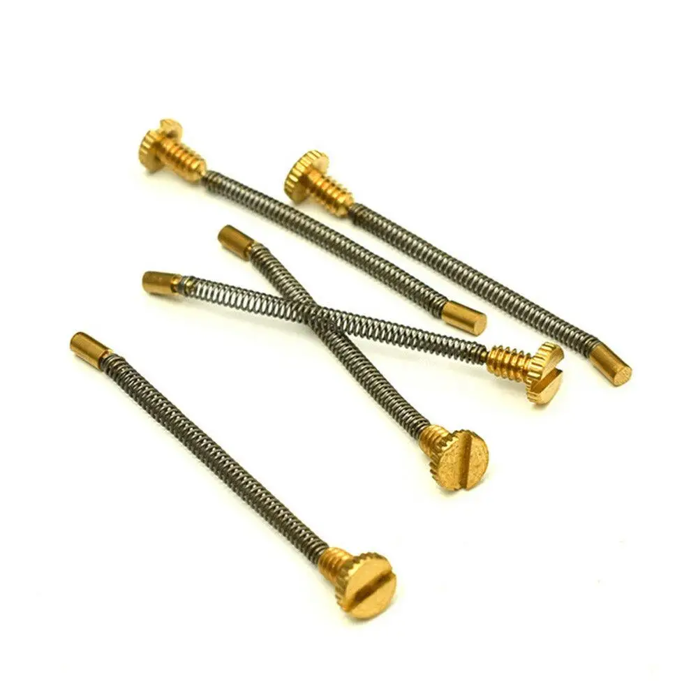 10pcs Metal Spring Screw For Zippo Gas Lighter Universal Replacement Inner Insert Case Part DIY Repair Accessory Size 50*2.5mm