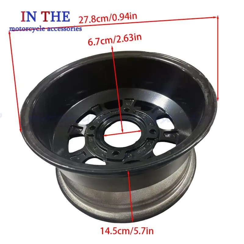 Akcesoria do gokartów i rowerów terenowych na plażę, 10-calowe, do wymiany piasty przedniego koła ze stopu aluminium 23x7-10