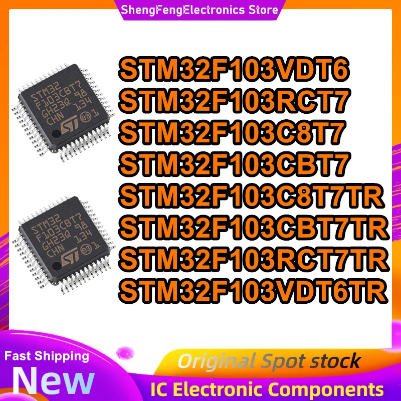 

STM32F103VDT6 STM32F103RCT7 STM32F103C8T7 STM32F103CBT7 STM32F103C8T7TR STM32F103CBT7TR STM32F103RCT7TR STM32F103VDT6TR Новые микросхемы