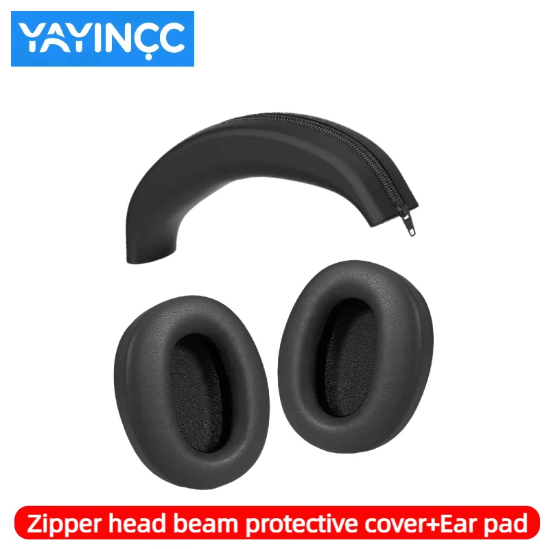 YAYINCC Ersatz-Ohrpolster / Silikon-Reißverschluss-Kopfbügelschutz für Edifier W820NB Plus Wireless Headset Ersatzteile – Detail 2