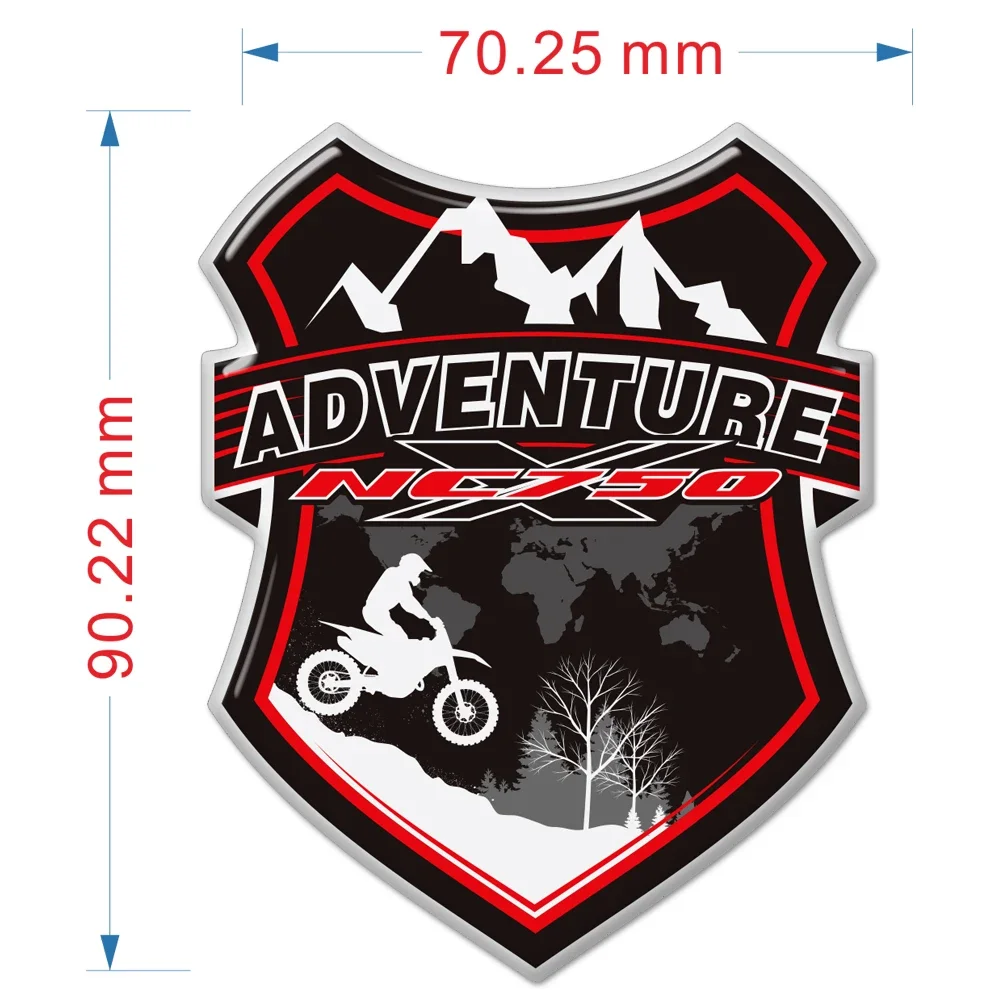 

Trunk Stickers For Honda NC750 NC750X Side Panel Protector Fairing Emblem Badge Tank Pad Luggage Aluminum Cases Motorcycle 2020