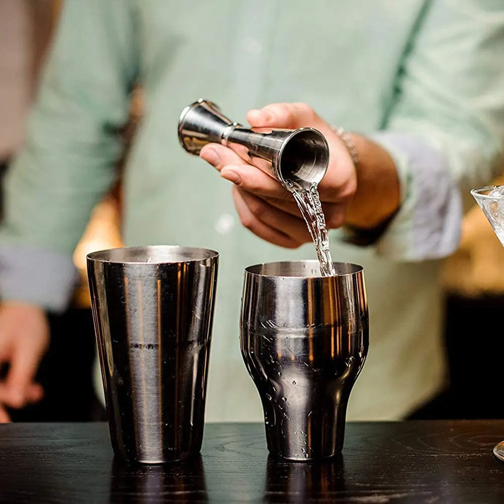 

2Pcs Stainless Steel Double Jigger High Hardness Corrosion Resistant Bar Measuring Cup Double Jigger Cocktail Ounce Cup