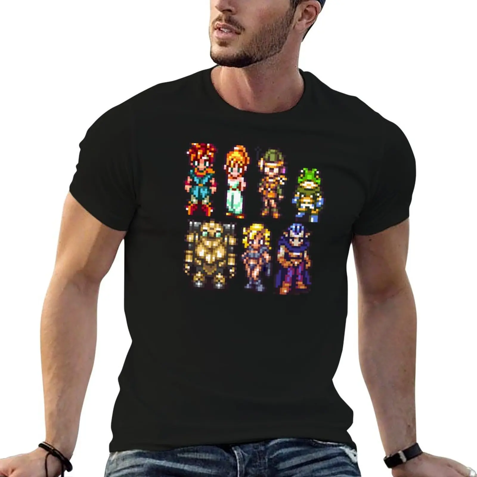 

Chrono Trigger Party Sprite T-Shirt man t shirt heavy cotton t shirt man cotton T-Shirt